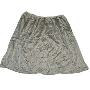 Warners Vintage Nylon Cream Lace Half Slip Size Large Mini 17" Cottagecore Fairy